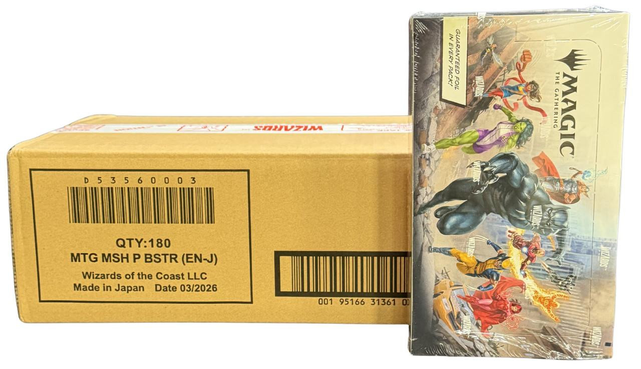 Magic: The Gathering Marvel ブースターボックス Magic: The Gathering Marvel Super Heroes Play Booster 6 Box Case