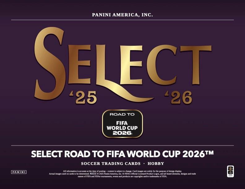 2025/26 Panini Select Road to World Cup Soccer Hobby Box