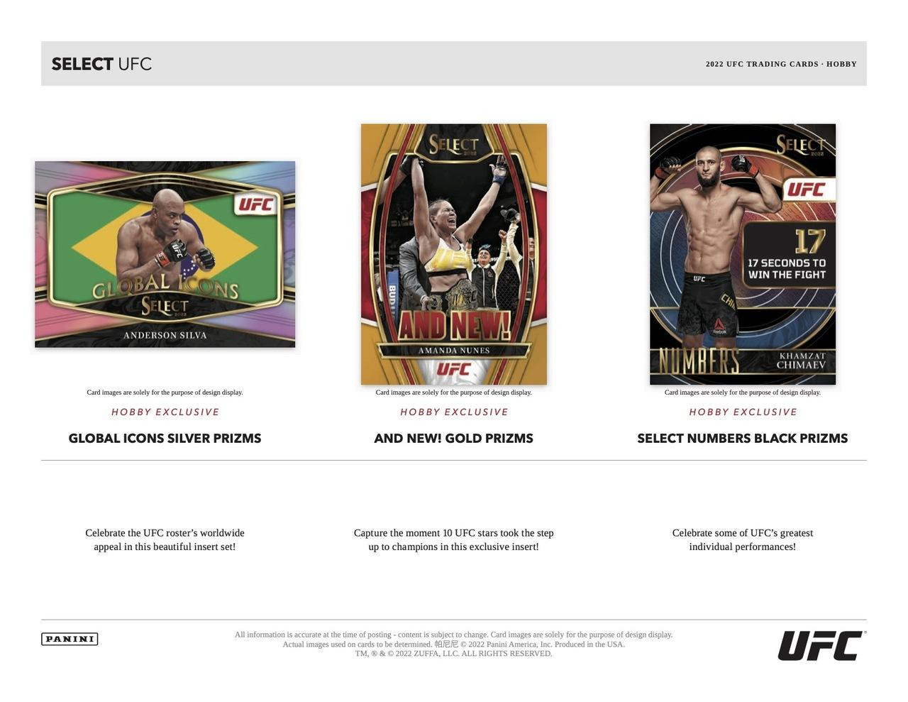 2022 Panini Select UFC Hobby Box