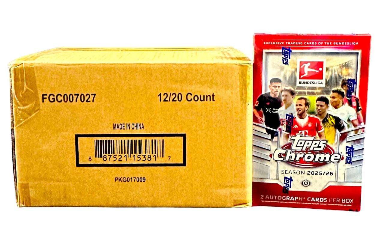 2025/26 Topps Chrome Bundesliga Soccer Hobby 12 Box Case