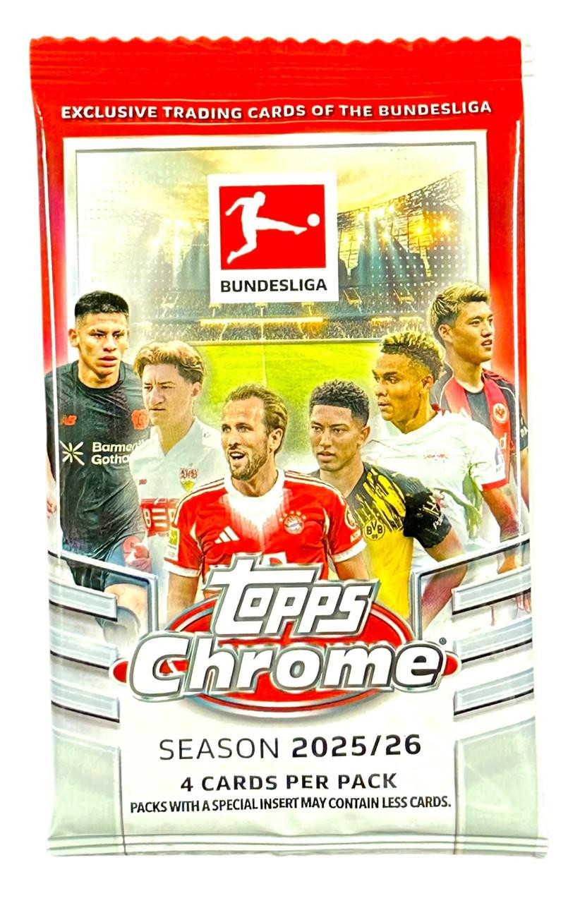 2025/26 Topps Chrome Bundesliga Soccer Hobby Pack