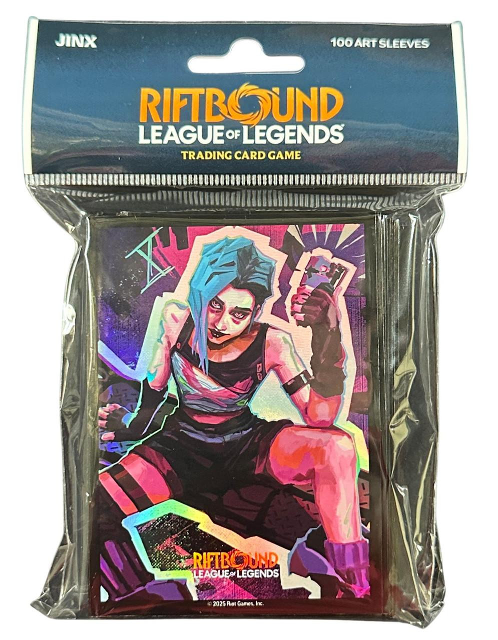 Jinx Protection Riftbound League of Legends Origins Jinx Art Sleeves Pack