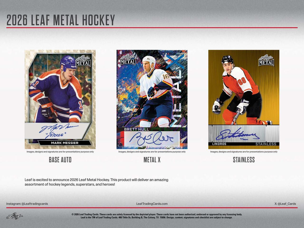 2026 Leaf Metal Hockey Hobby Box