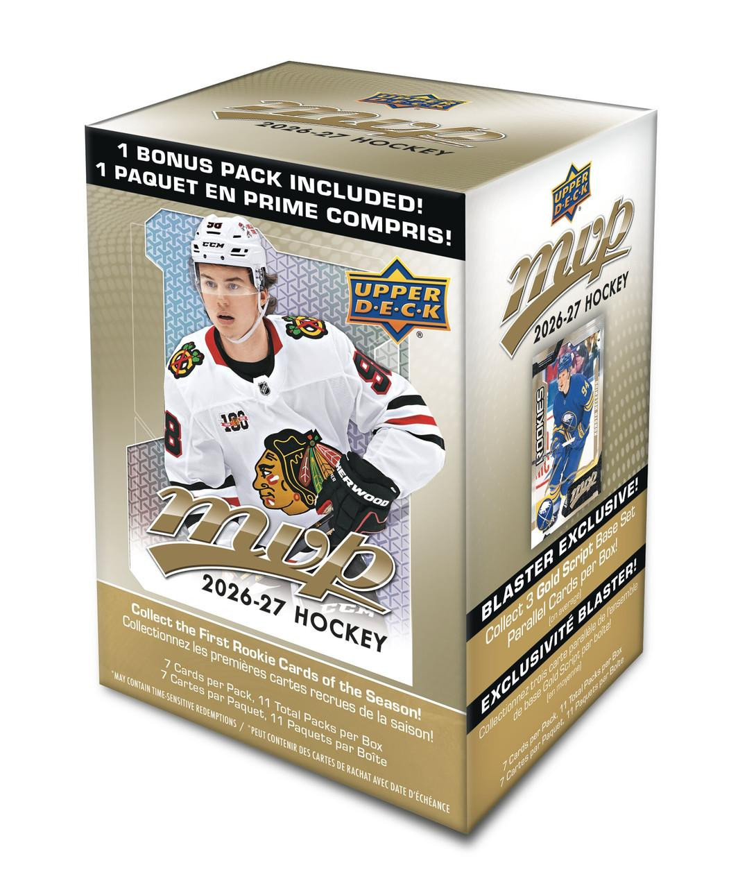 2026/27 Upper Deck MVP Hockey Blaster Box