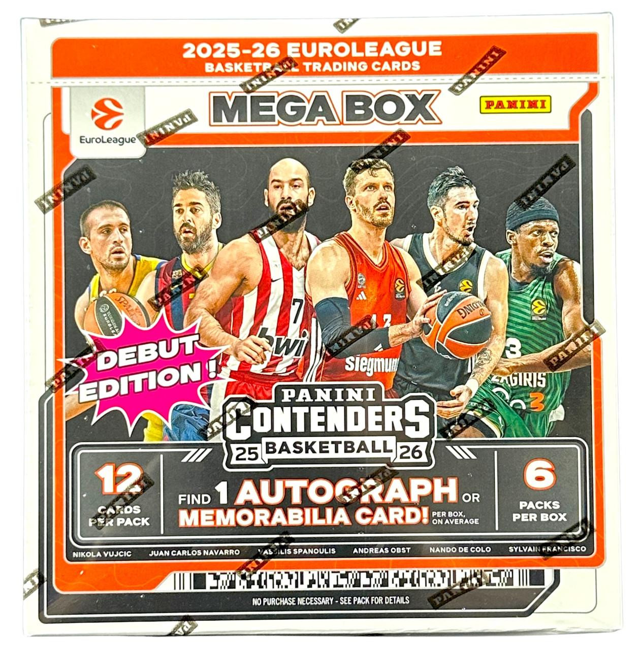 2025/26 Panini Contenders Euroleague Basketball Hobby Mega Box