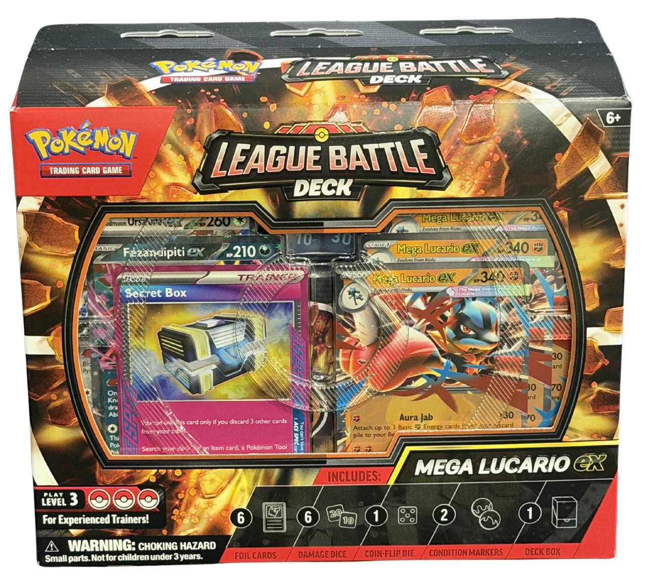 Pokemon Mega Lucario Ex League Battle Deck Box