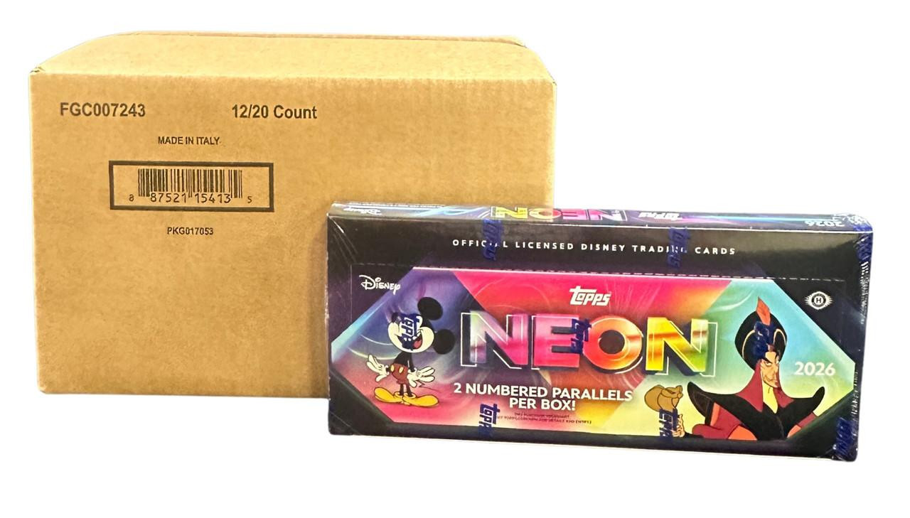 2026 Topps Disney Neon Hobby 12 Box Case