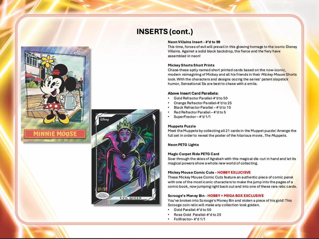 2026 Topps Disney Neon Blaster Box