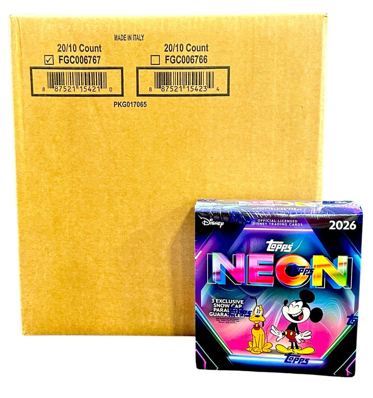 2026 Topps Disney Neon Mega 20 Box Case