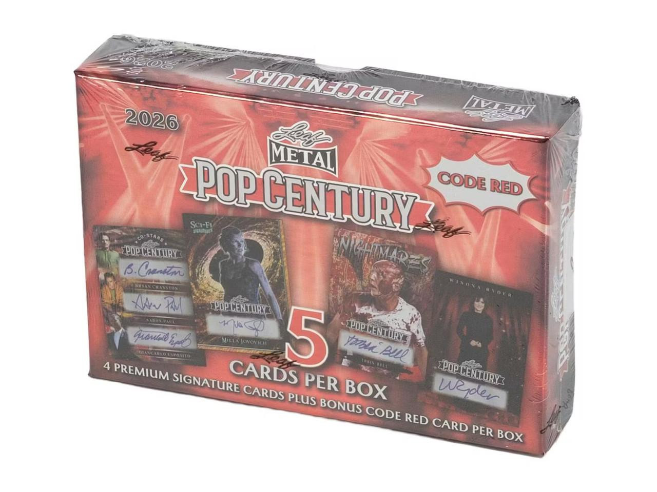 2026 Leaf Metal Pop Century Code Red Box
