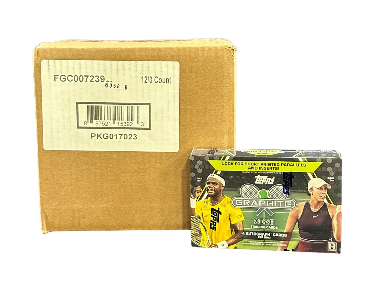 記念グッズ TOPPS 2026 Topps Graphite Tennis Hobby 12 Box Case