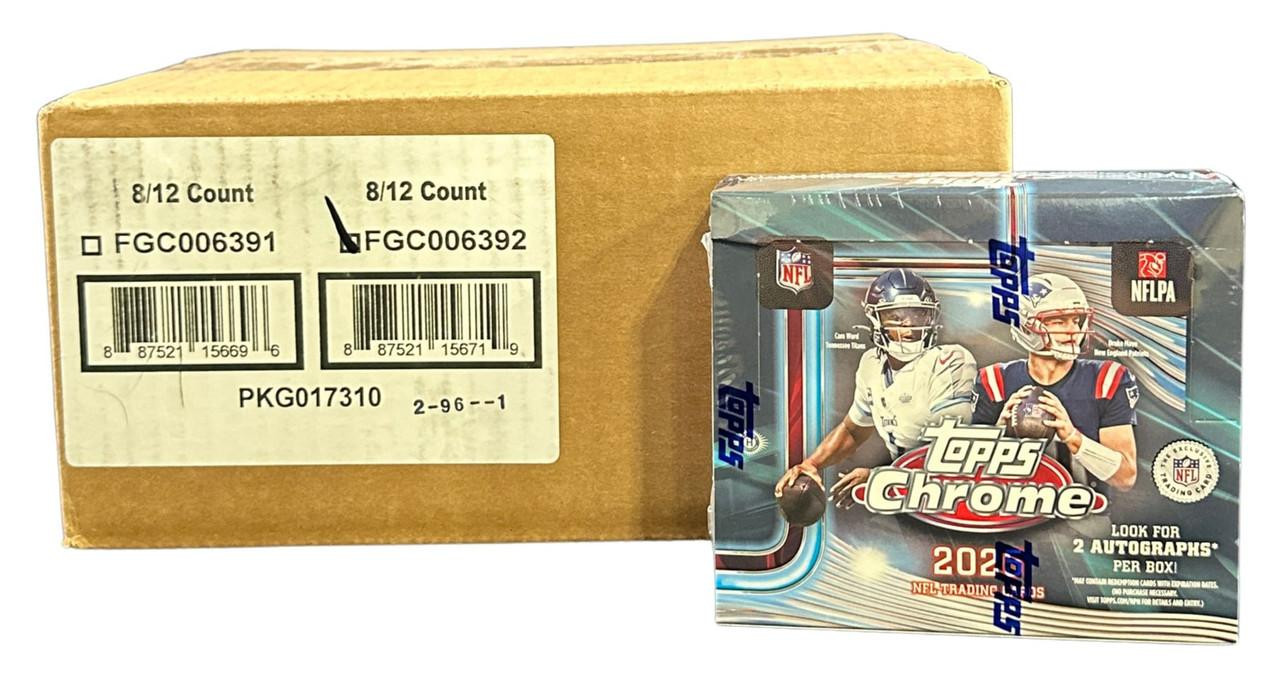 2025 Topps Chrome Football Jumbo 8 Box Case