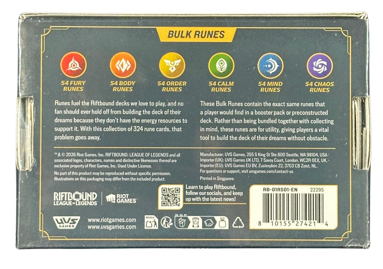 Riftbound League of Legends Bulk Runes Box