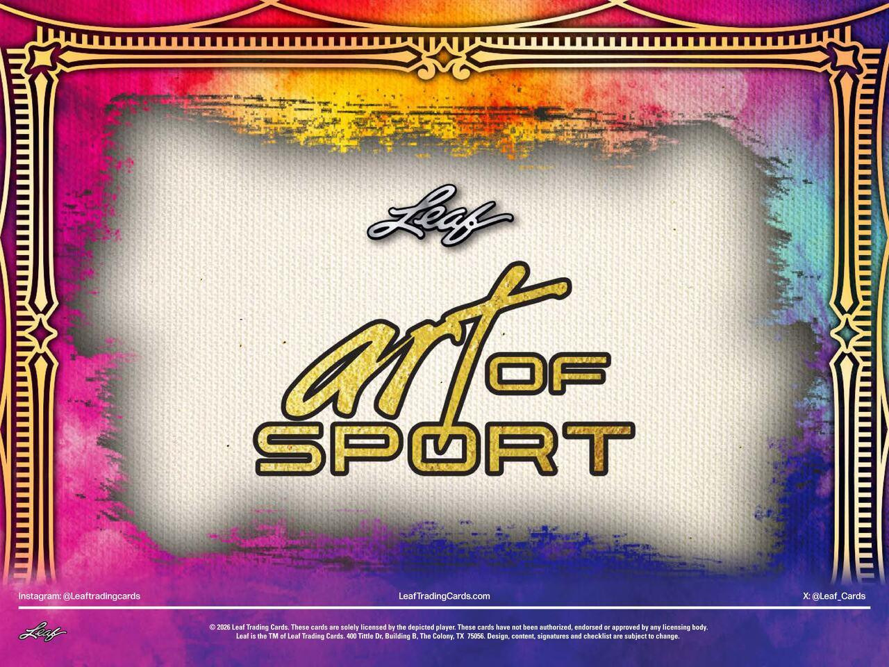 2022 Leaf Vibrance Multi-Sport 新品未開封2BOX 2026 Leaf Art of Sport Hobby Box