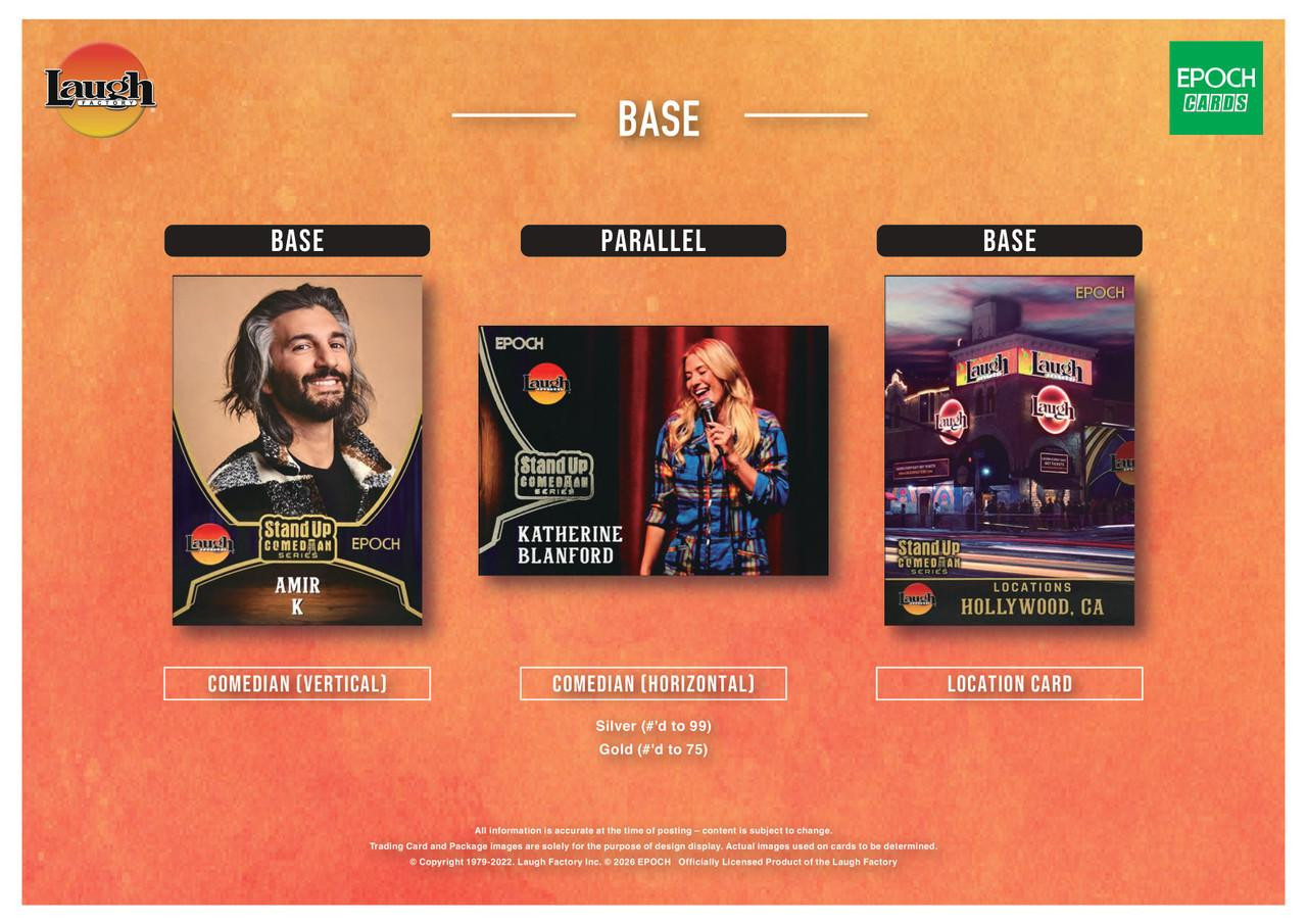 2026 Epoch Laugh Factory Stand-Up Comedians Series 1 Blaster Box