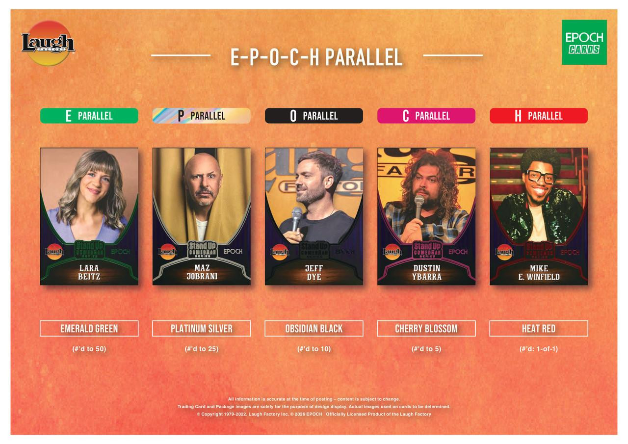 2026 Epoch Laugh Factory Stand-Up Comedians Series 1 Blaster Box