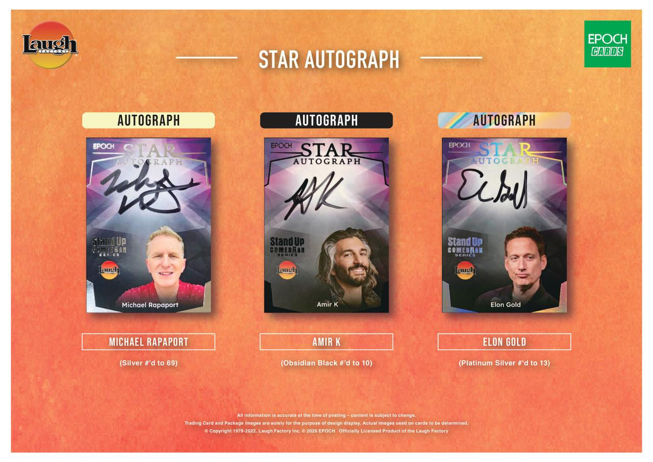 2026 Epoch Laugh Factory Stand-Up Comedians Series 1 Blaster Box