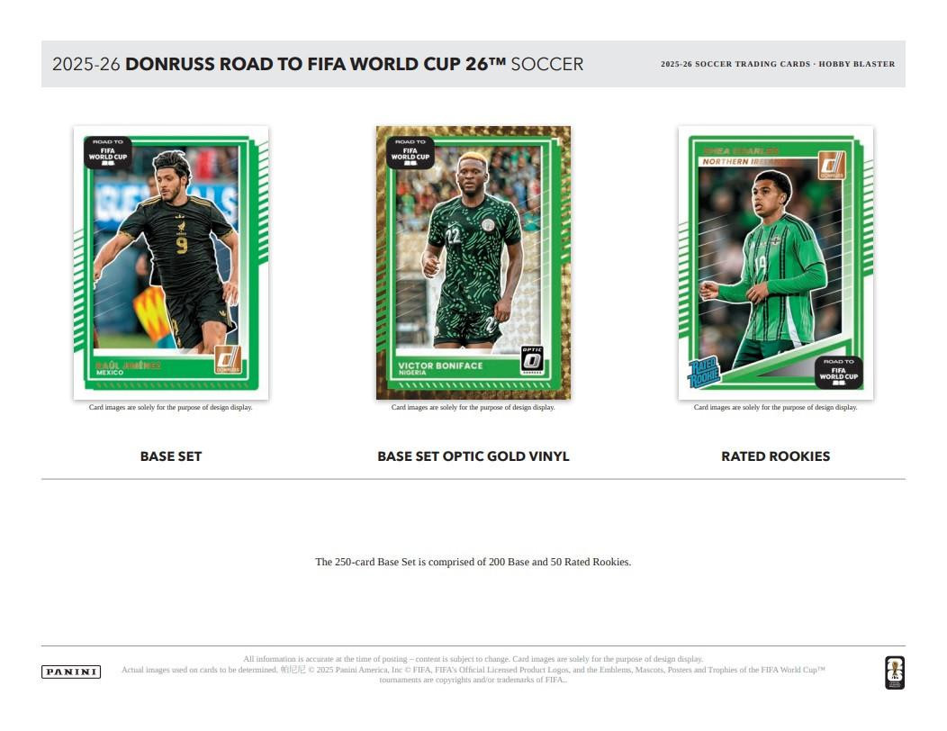 2025/26 Panini Donruss Road to FIFA World Cup Soccer Hobby Blaster Box