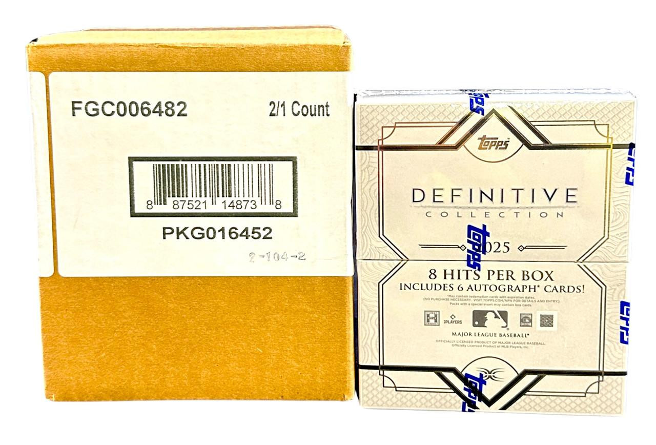 2025 Topps Definitive Baseball Hobby 2 Box Case