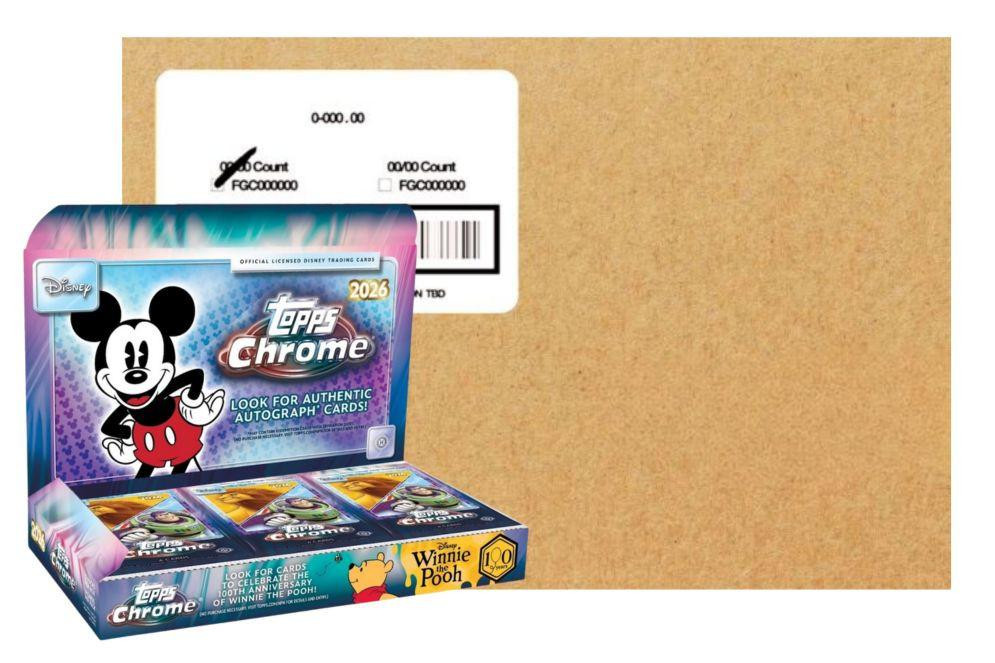 2026 Topps Chrome Disney Hobby 8 Box Case