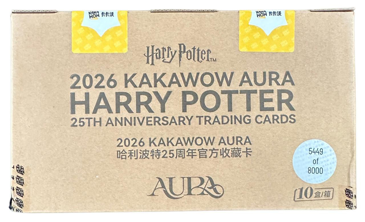 2026 Kakawow Aura Harry Potter 25th Anniversary Hobby 10 Box Case