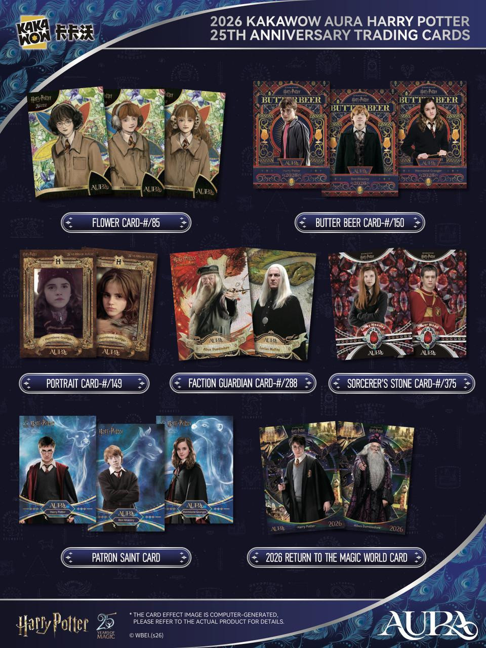 2026 Kakawow Aura Harry Potter 25th Anniversary Hobby Pack