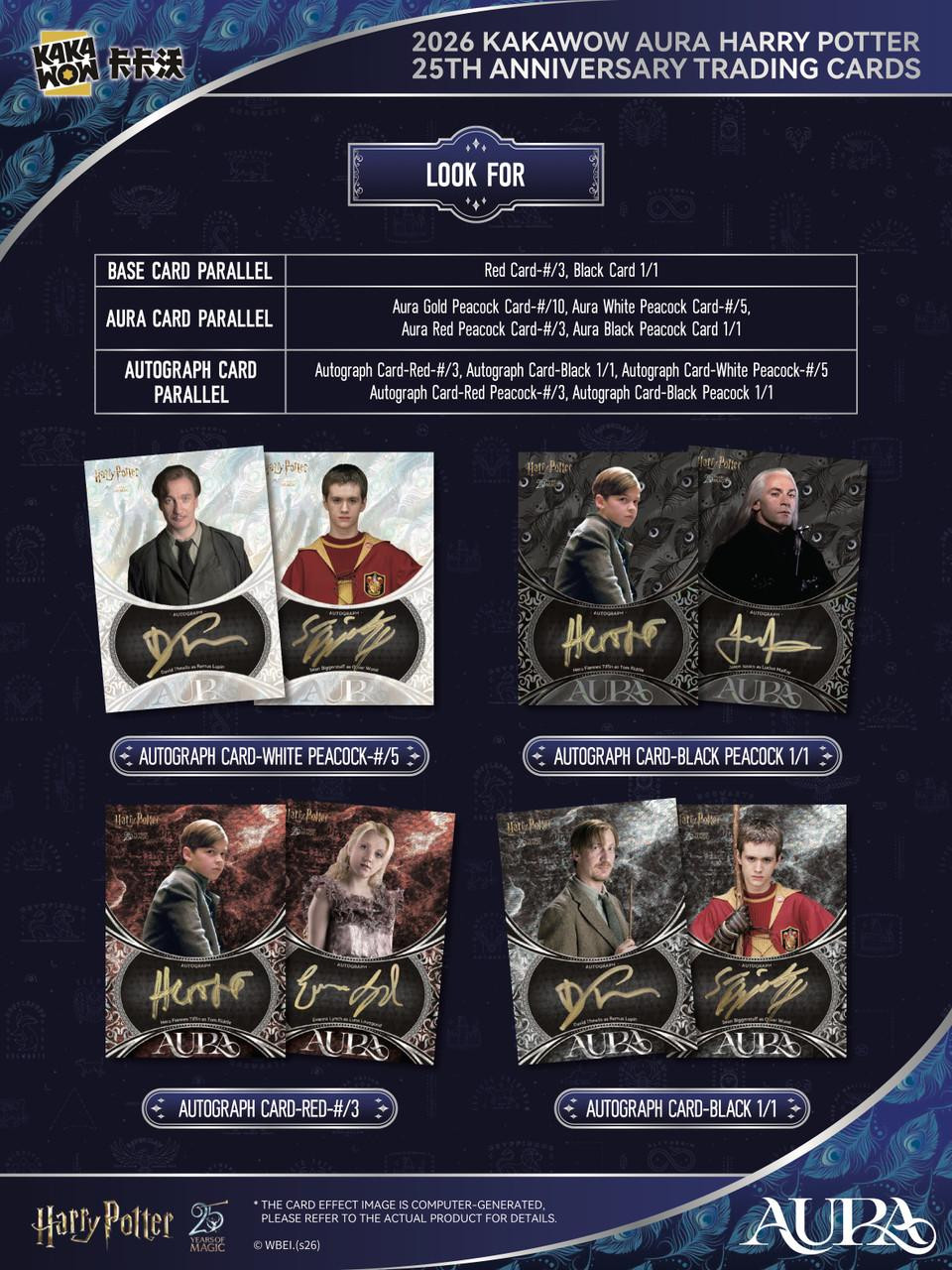 2026 Kakawow Aura Harry Potter 25th Anniversary Hobby Pack