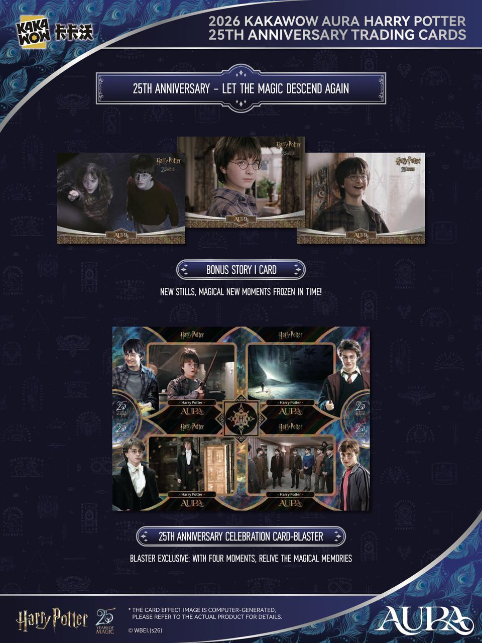 2026 Kakawow Aura Harry Potter 25th Anniversary Blaster Box
