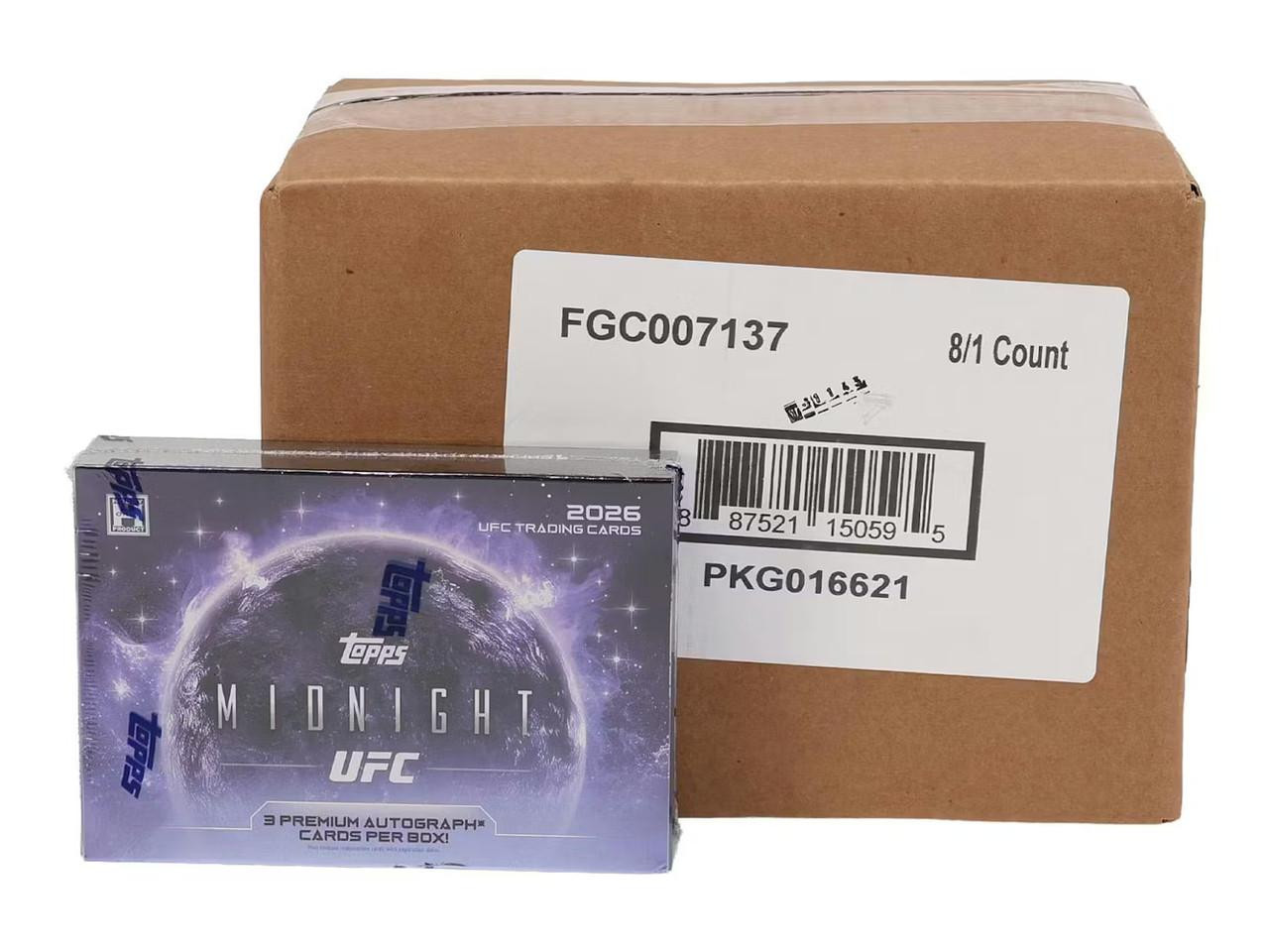 2026 Topps Midnight UFC Hobby 8 Box Case