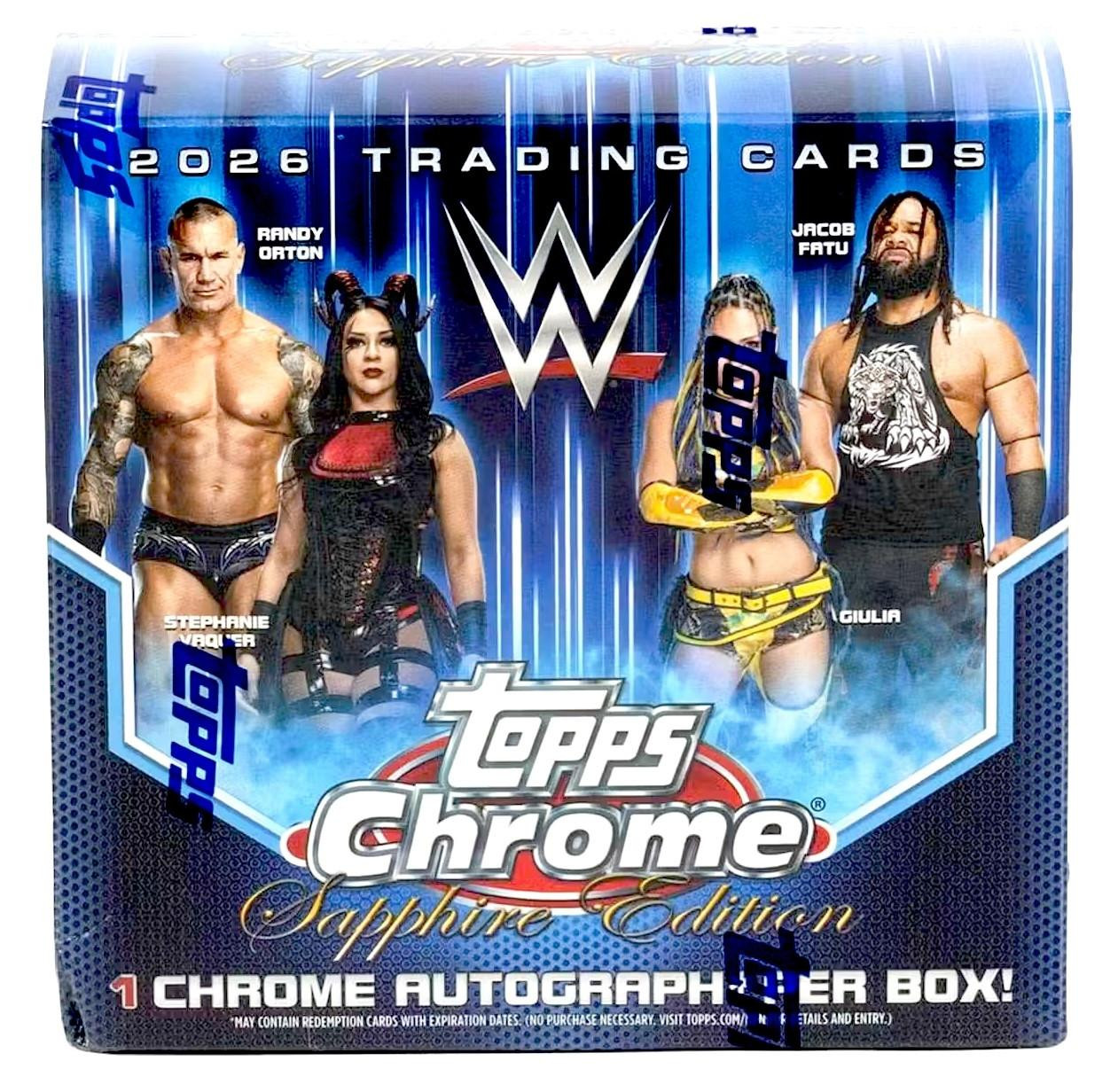 2026 Topps Chrome WWE Sapphire Edition Box