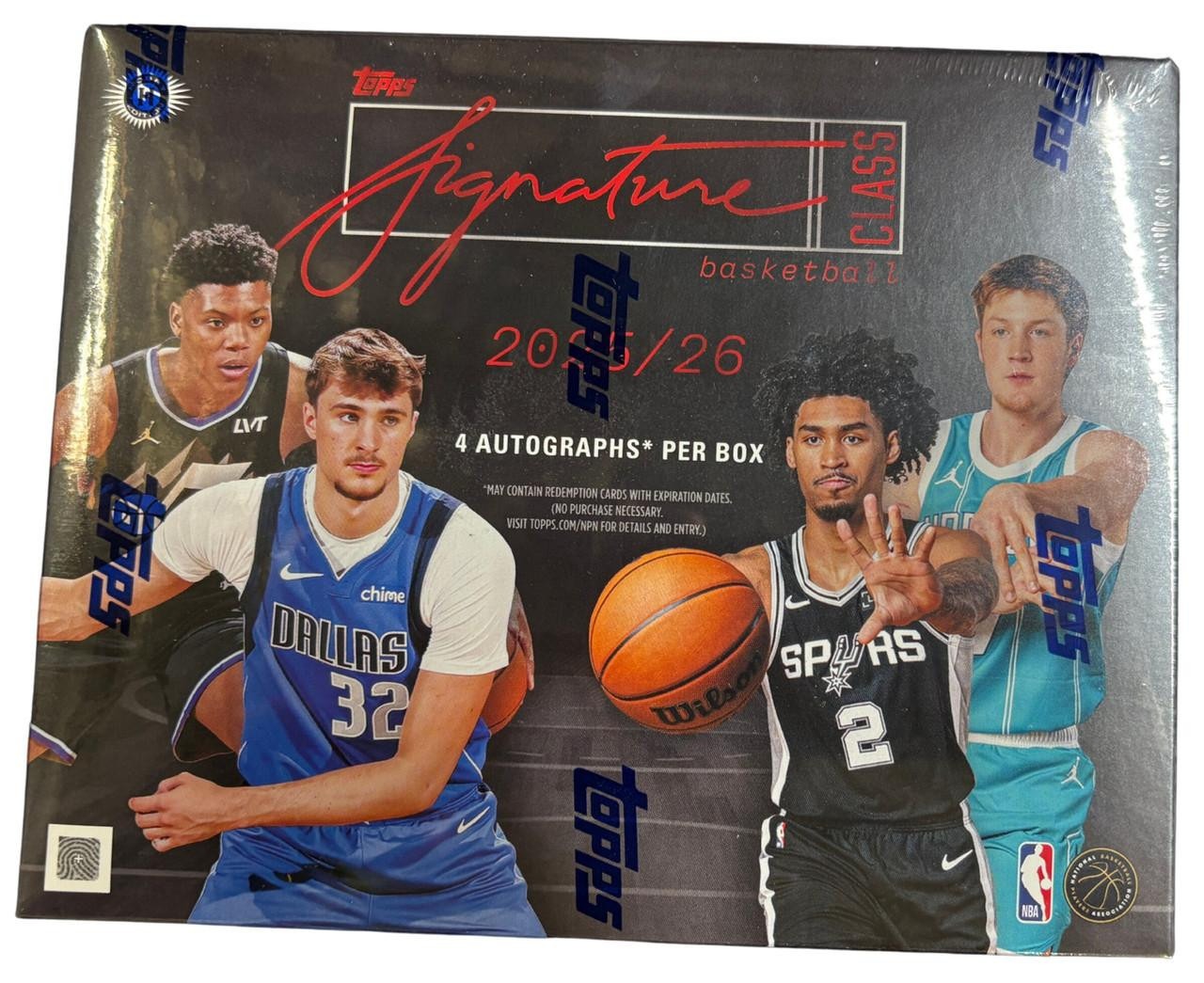 ゲームセンター・ゲームカード TOPPS SIGNATURE SWATCHES 2025/26 Topps Signature Class Basketball Jumbo Box