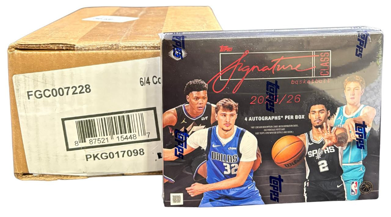 2025/26 Topps Signature Class Basketball Jumbo 6 Box Case