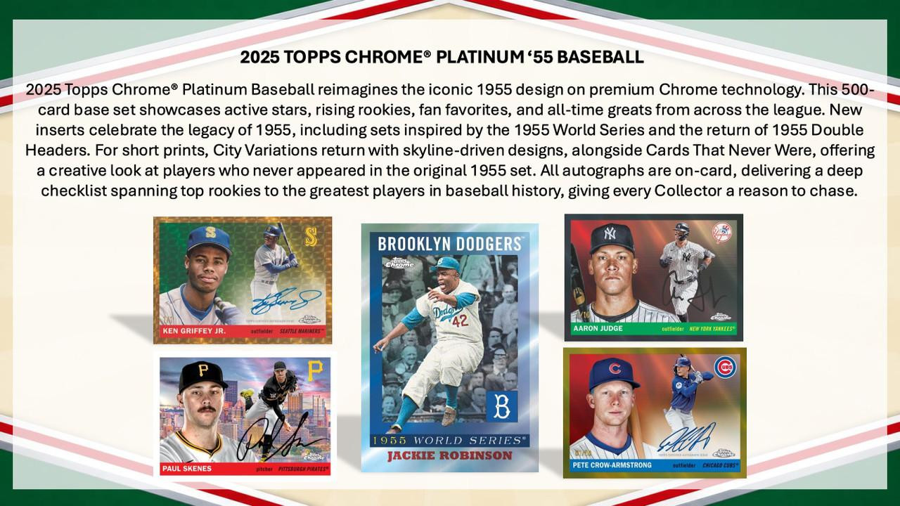 2025 Topps Chrome Platinum Anniversary Baseball Hobby Pack