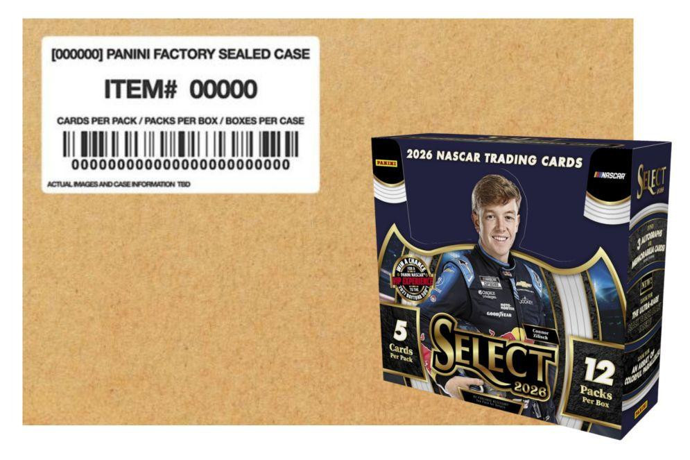 2026 Panini Select Racing Hobby 12 Box Case