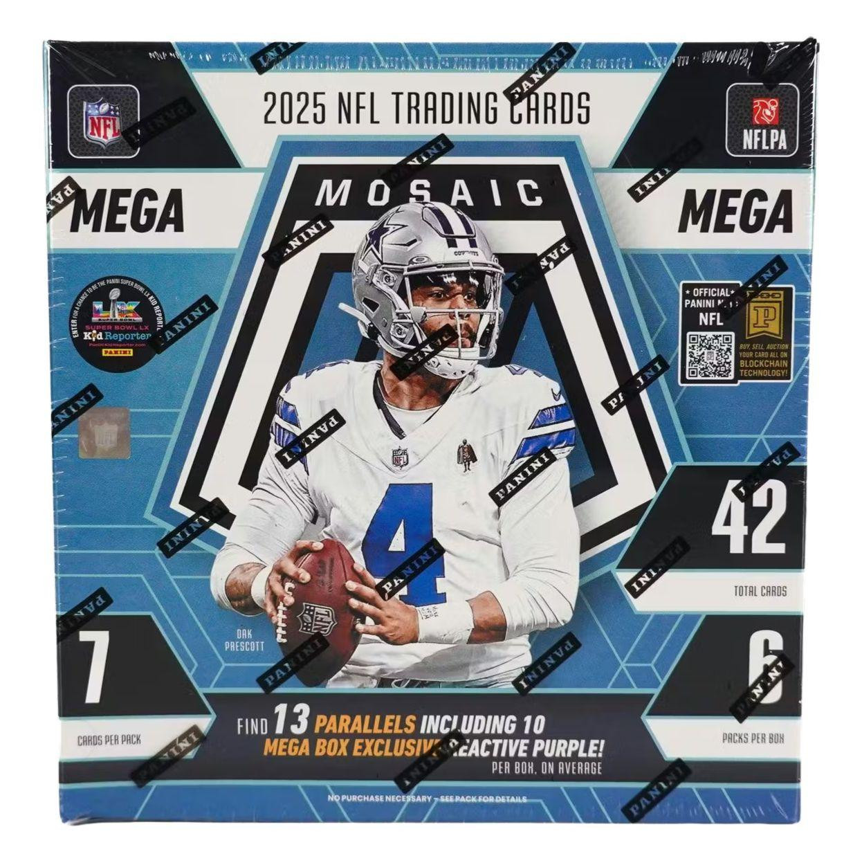 2025 Panini Mosaic Football Mega (Reactive Purple Parallels!) Box