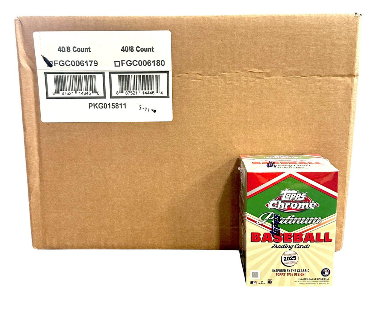 2025 Topps Chrome Platinum Anniversary Baseball Blaster 40 Box Case