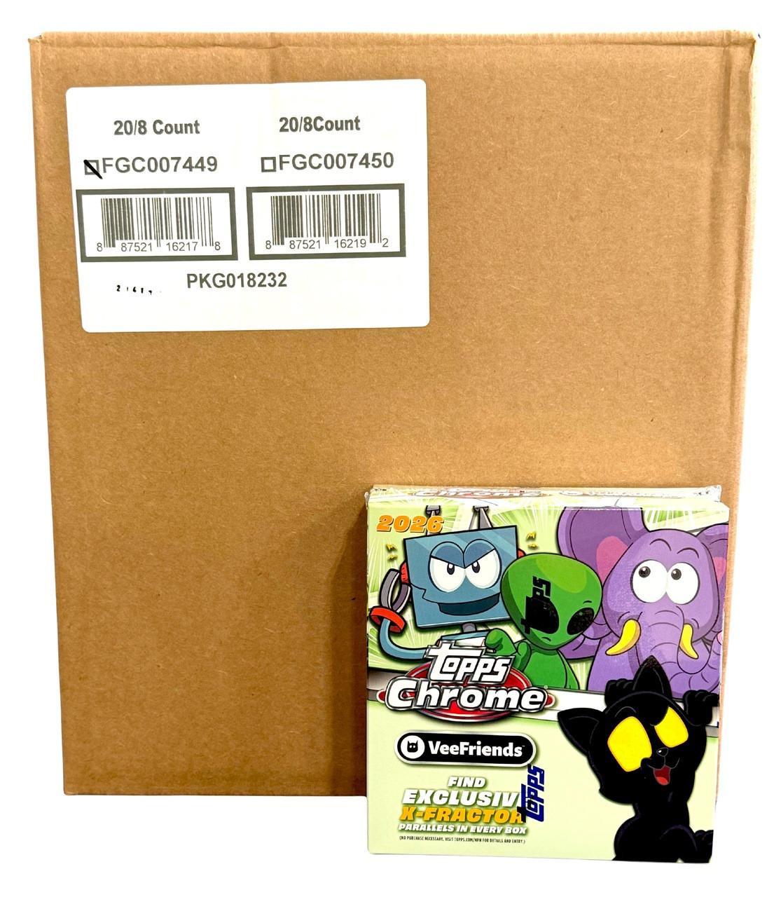 2026 Topps Chrome VeeFriends Mega 20 Box Case