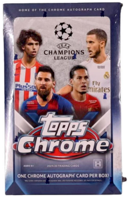 2019/20 Topps Chrome UEFA Champions League Soccer Hobby Box