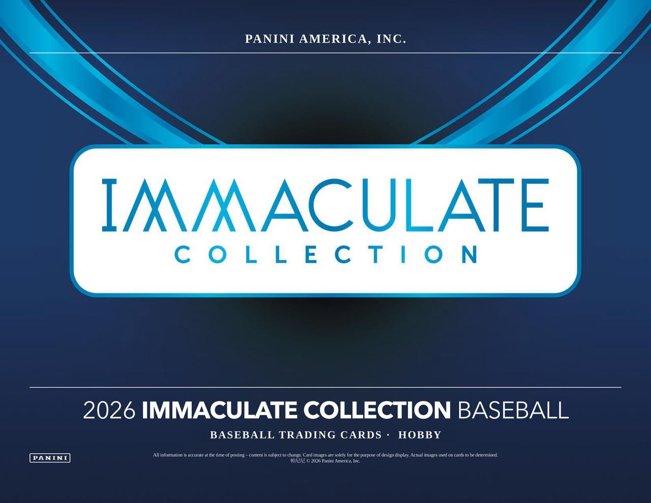 2026 Panini Immaculate Baseball Hobby Box