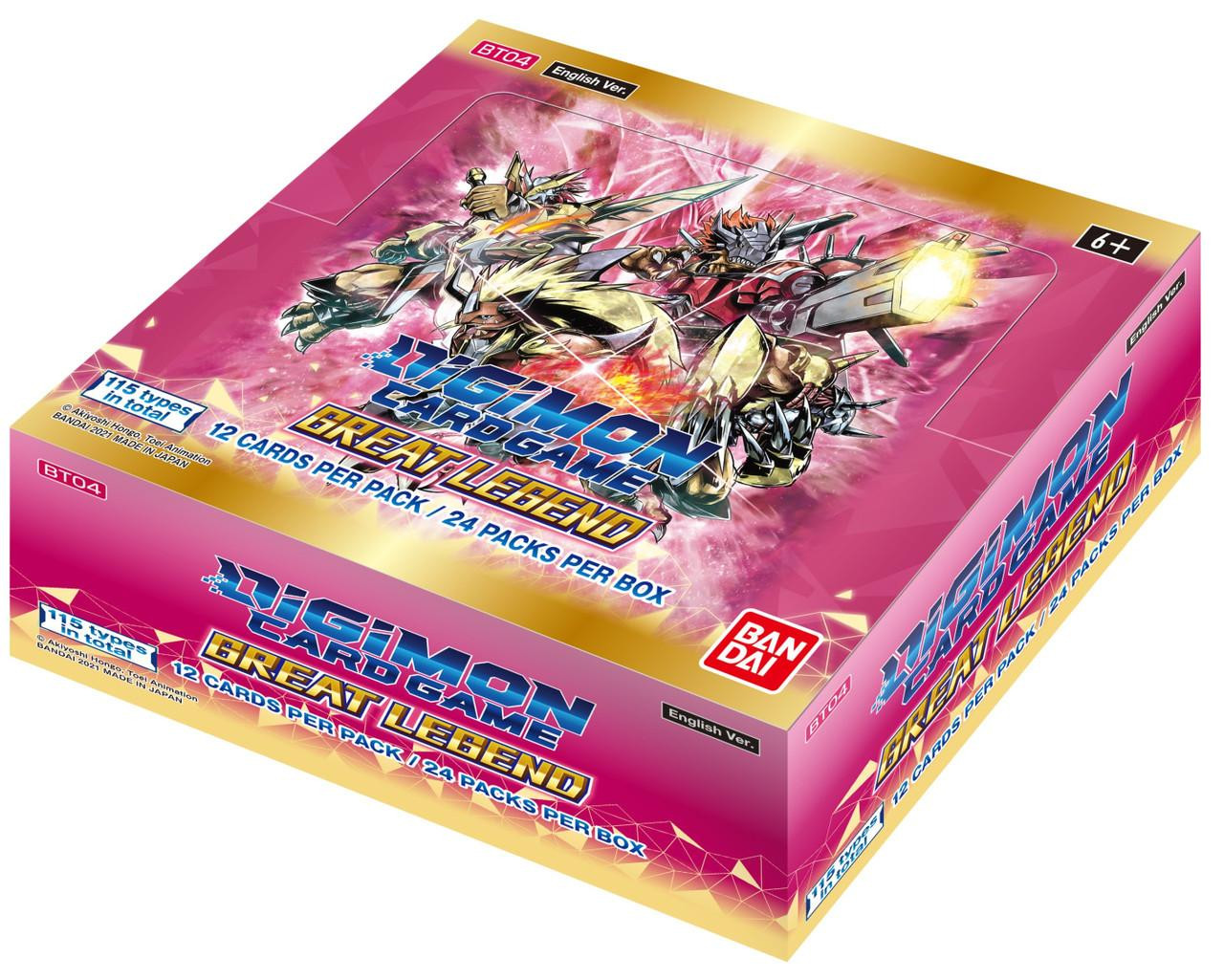 Digimon Card Game: Great Legend Booster (BT-04) Box