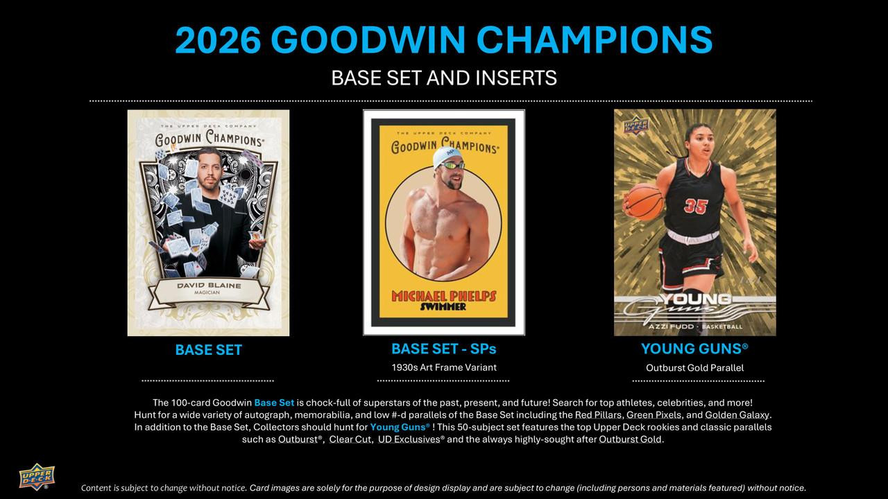 2026 Upper Deck Goodwin Champions Hobby 8 Box Case