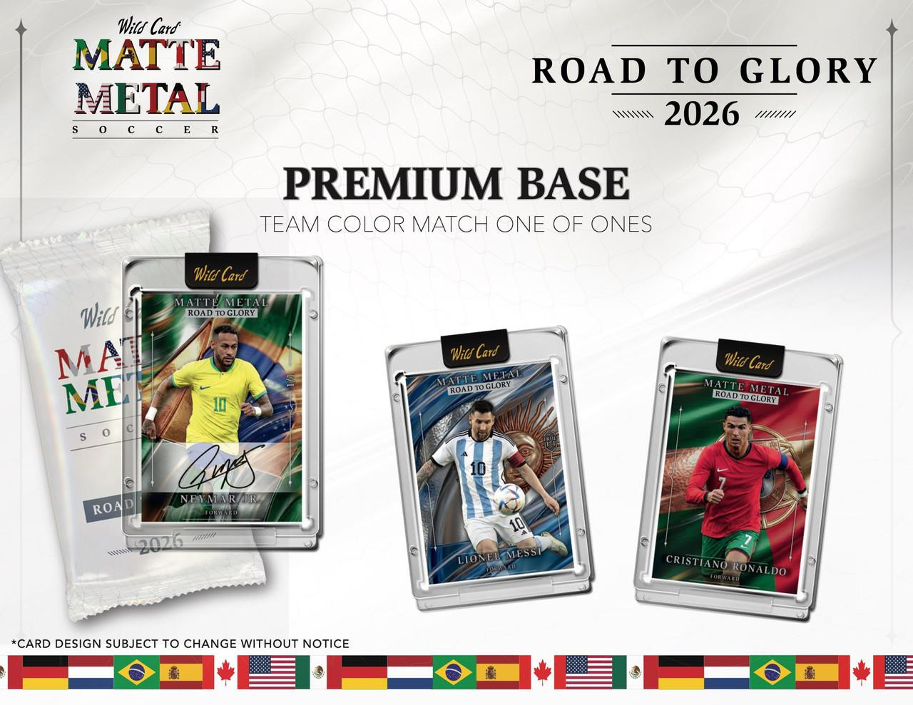 2026 Wild Card Matte Metal Soccer Road To Glory Hobby 12 Box Case