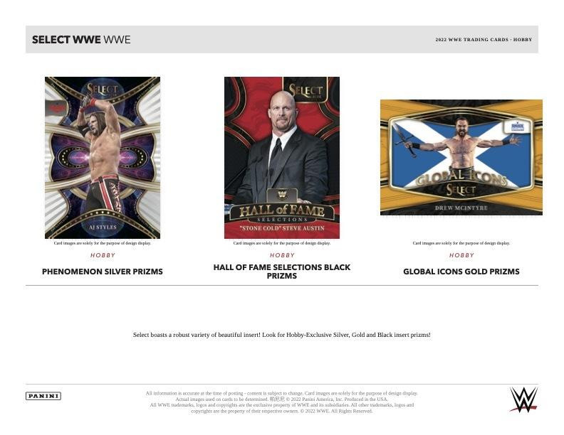 2022 Panini Select WWE Hobby Box