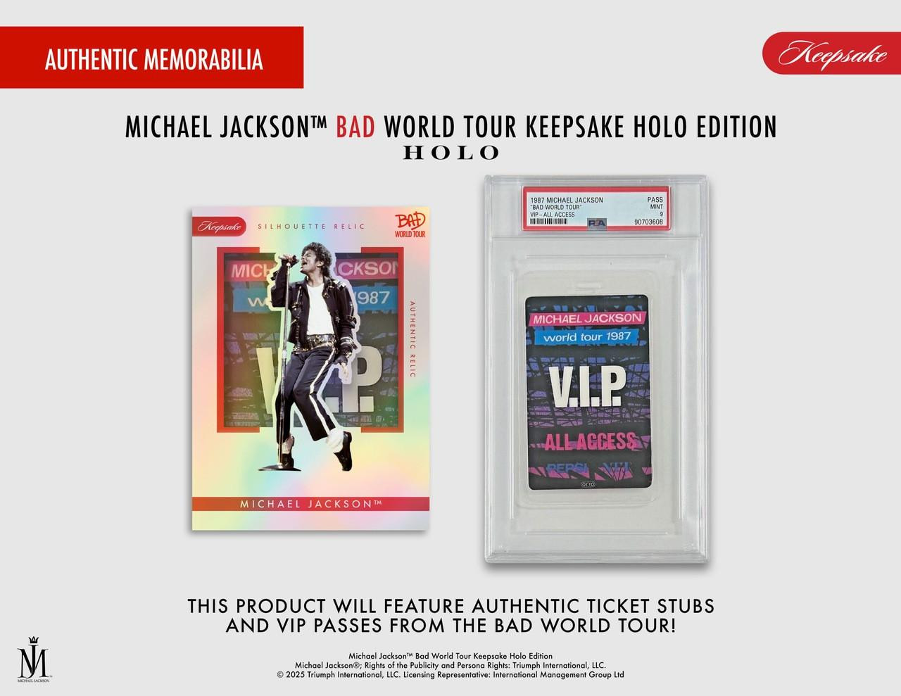 2026 Michael Jackson Bad World Tour Keepsake Holo Breakers Edition