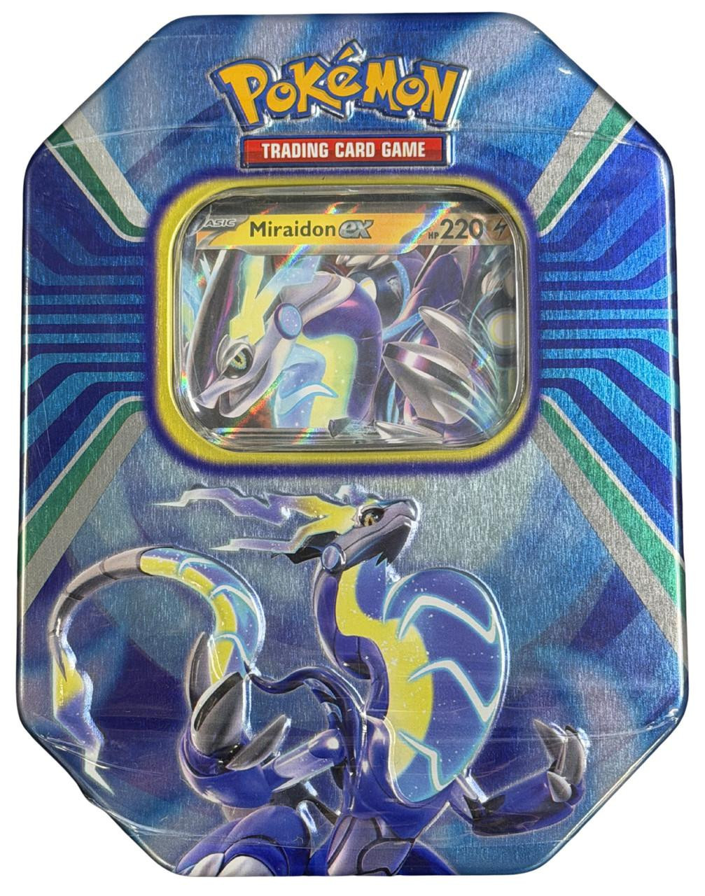 pokémon trading card game paldea legends tins Pokemon Tin (Miraidon Ex) Box Pokémon Paldea Legends Tins, 2