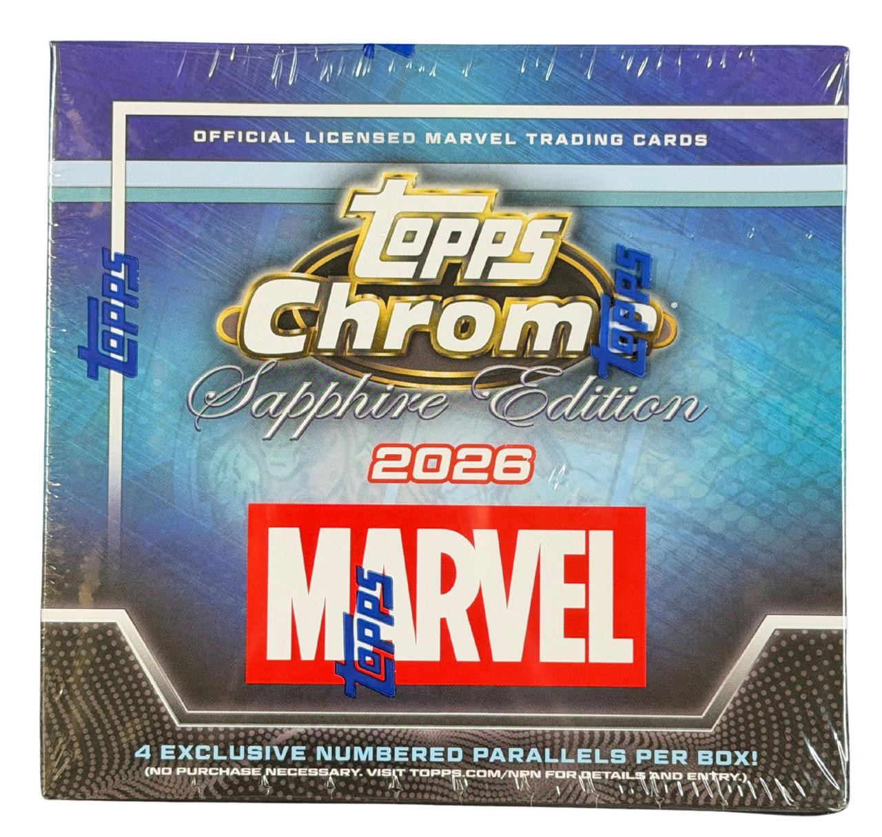 2026 Topps Chrome Marvel Comics Sapphire Box