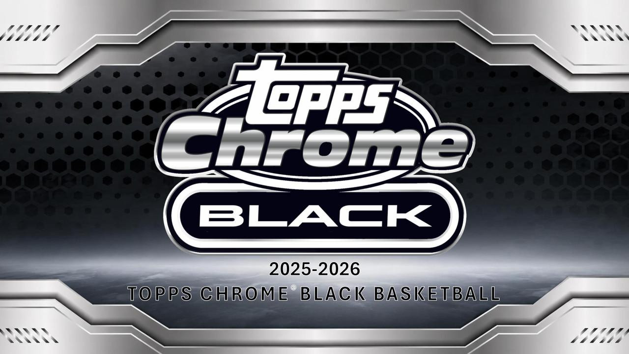 2025/26 Topps Chrome Black Basketball Hobby 8 Box Case