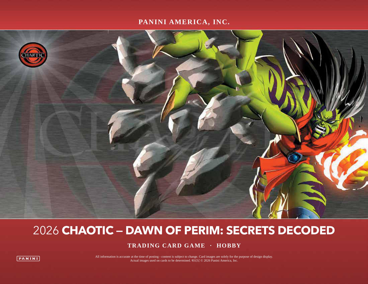 2026 Chaotic TCG: Dawn of Perim - Secrets Decoded Foundation Deck