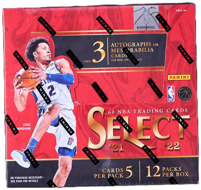 2021/22 Panini Select Basketball Hobby Box