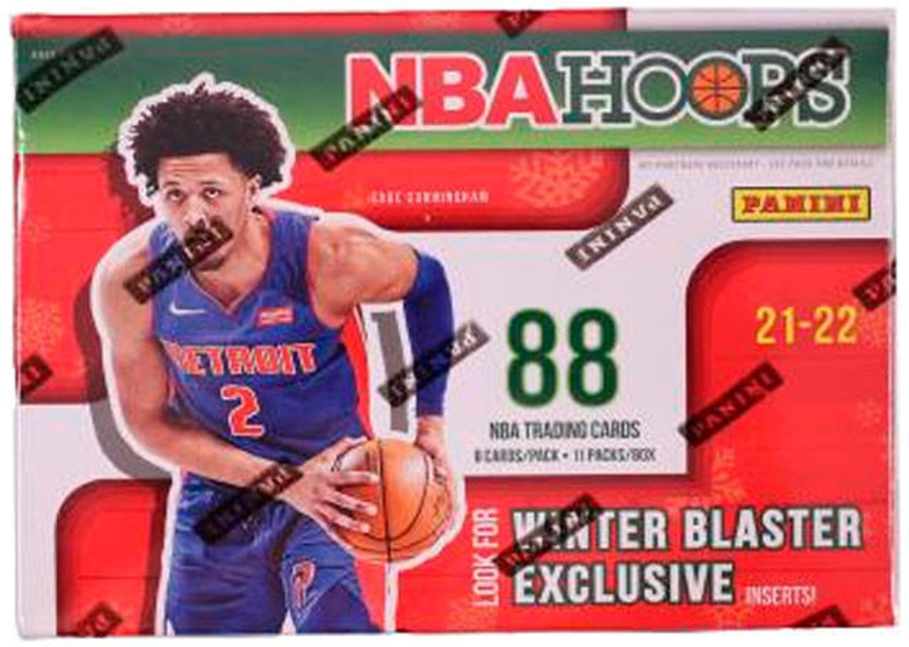 NBA Panini 2021-22 Hoops Basketball Trading Card Blaster Pack (8 Cards)